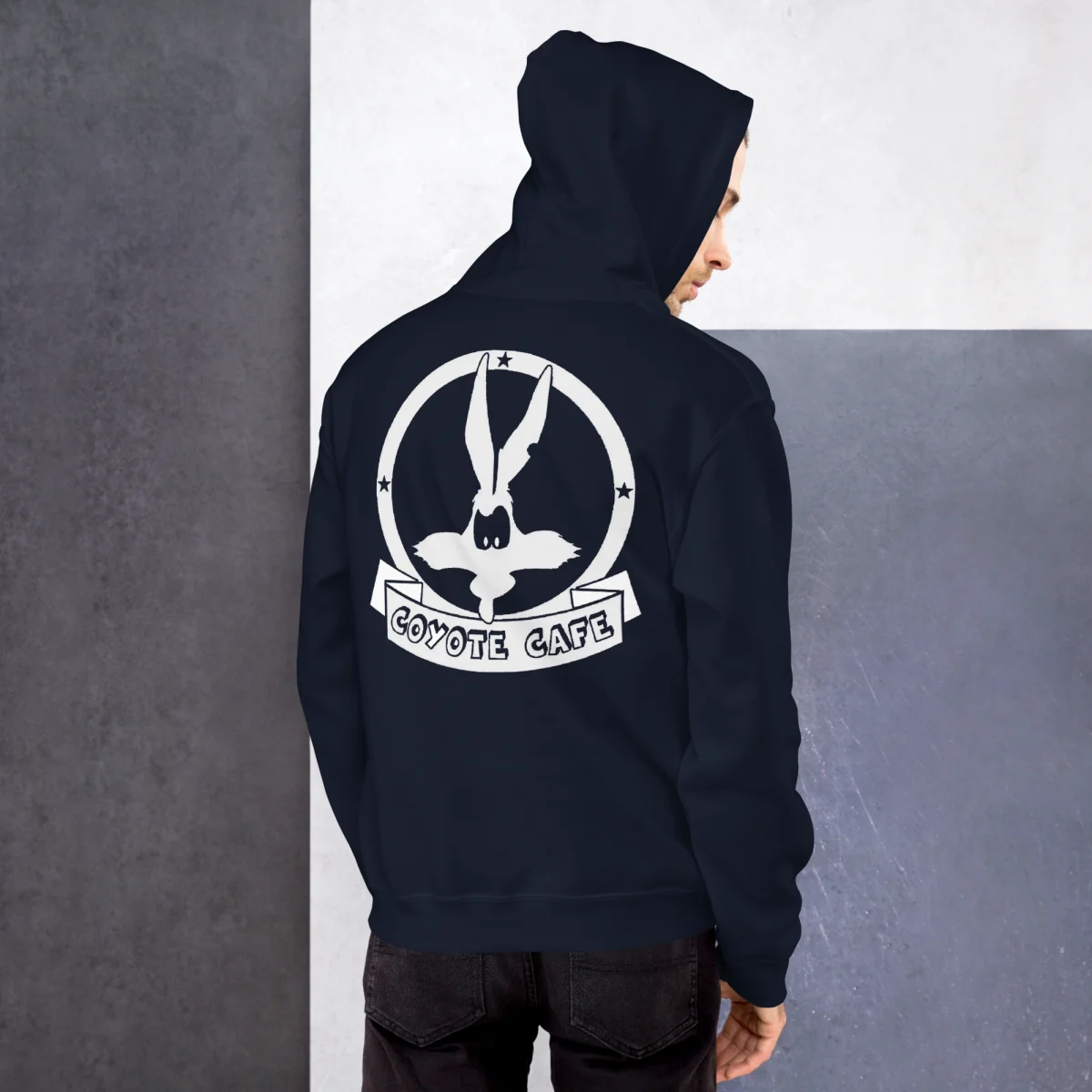 Hoodie Bleu Marine Coyote Café