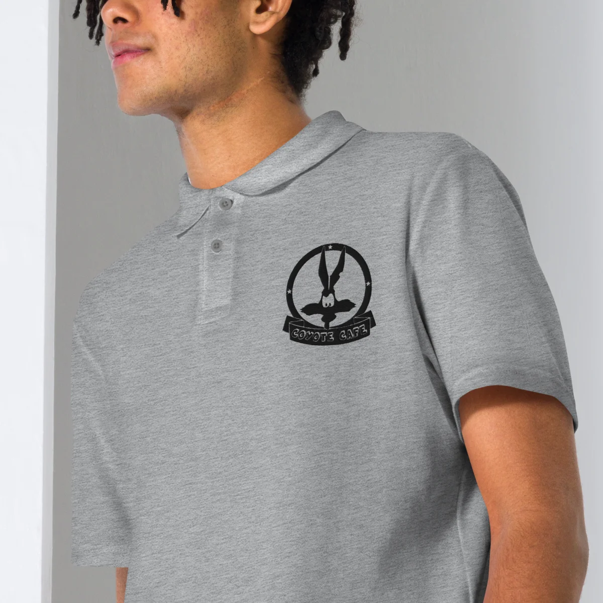 Polo Gris Coyote Café